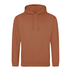 Just Hoods Uniszex laza szabású kapucnis pulóver AWJH001, Ginger Biscuit-S