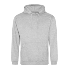 Just Hoods Uniszex laza szabású kapucnis pulóver AWJH001, Heather Grey-2XL férfi pulóver, kardigán