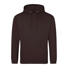 Just Hoods Uniszex laza szabású kapucnis pulóver AWJH001, Hot Chocolate-3XL