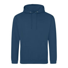 Just Hoods Uniszex laza szabású kapucnis pulóver AWJH001, Ink Blue-XS