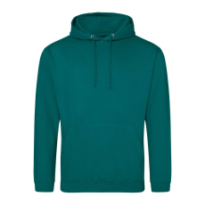 Just Hoods Uniszex laza szabású kapucnis pulóver AWJH001, Jade-2XL