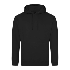 Just Hoods Uniszex laza szabású kapucnis pulóver AWJH001, Jet Black-S férfi pulóver, kardigán