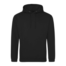 Just Hoods Uniszex laza szabású kapucnis pulóver AWJH001, Jet Black-XS férfi pulóver, kardigán