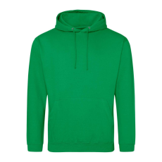 Just Hoods Uniszex laza szabású kapucnis pulóver AWJH001, Kelly Green-XS
