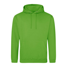 Just Hoods Uniszex laza szabású kapucnis pulóver AWJH001, Lime Green-S