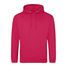 Just Hoods Uniszex laza szabású kapucnis pulóver AWJH001, Lipstick Pink-2XL