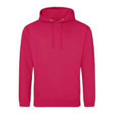 Just Hoods Uniszex laza szabású kapucnis pulóver AWJH001, Lipstick Pink-L férfi pulóver, kardigán