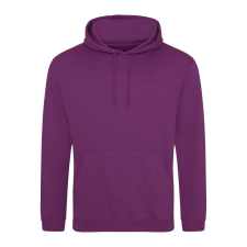 Just Hoods Uniszex laza szabású kapucnis pulóver AWJH001, Magenta Magic-2XL férfi pulóver, kardigán