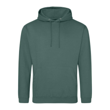 Just Hoods Uniszex laza szabású kapucnis pulóver AWJH001, Moss Green-2XL férfi pulóver, kardigán