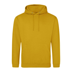Just Hoods Uniszex laza szabású kapucnis pulóver AWJH001, Mustard-S