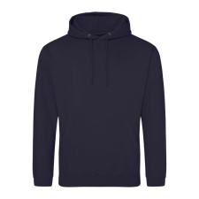 Just Hoods Uniszex laza szabású kapucnis pulóver AWJH001, New French Navy-4XL férfi pulóver, kardigán