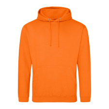Just Hoods Uniszex laza szabású kapucnis pulóver AWJH001, Orange Crush-2XL férfi pulóver, kardigán