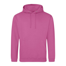Just Hoods Uniszex laza szabású kapucnis pulóver AWJH001, Pinky Purple-M