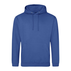 Just Hoods Uniszex laza szabású kapucnis pulóver AWJH001, Royal Blue-M