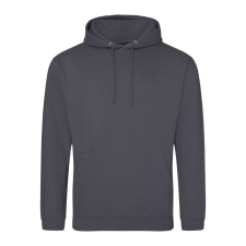 Just Hoods Uniszex laza szabású kapucnis pulóver AWJH001, Shark Grey-S férfi pulóver, kardigán