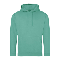 Just Hoods Uniszex laza szabású kapucnis pulóver AWJH001, Spring Green-3XL