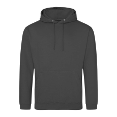 Just Hoods Uniszex laza szabású kapucnis pulóver AWJH001, Steel Grey-XL