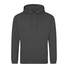 Just Hoods Uniszex laza szabású kapucnis pulóver AWJH001, Steel Grey-XS