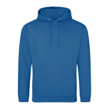 Just Hoods Uniszex laza szabású kapucnis pulóver AWJH001, Tropical Blue-S férfi pulóver, kardigán