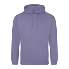 Just Hoods Uniszex laza szabású kapucnis pulóver AWJH001, True Violet-L férfi pulóver, kardigán