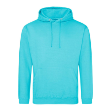 Just Hoods Uniszex laza szabású kapucnis pulóver AWJH001, Turquoise Surf-XL férfi pulóver, kardigán