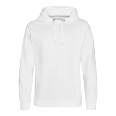 Just Hoods Uniszex laza szabású kapucnis pulóver, zseb nélkül AWJH011, Arctic White-2XL