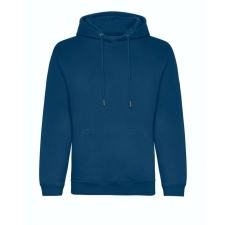 Just Hoods Uniszex organikus kapucnis pulóver AWJH201, Ink Blue-2XL férfi pulóver, kardigán