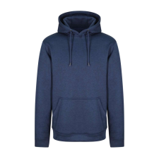 Just Hoods Uniszex poliészter sport kapucnis pulóver AWJH006, Blue Melange-XL férfi pulóver, kardigán