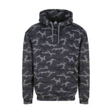 Just Hoods Uniszex terpmintás kapucnis pulóver AWJH014, Black Camo-XL férfi pulóver, kardigán