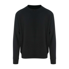 Just Hoods Uniszex vastag környakas pulóver AWJH130, Jet Black-3XL