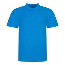 Just Polos JP100 mikropiké unisex galléros póló Just Polos, Azure Blue-2XL férfi póló