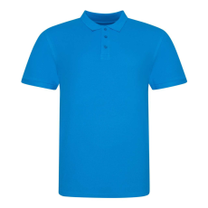 Just Polos JP100 mikropiké unisex galléros póló Just Polos, Azure Blue-L