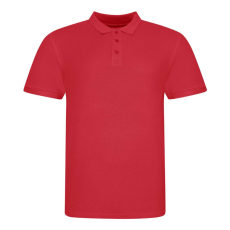 Just Polos JP100 mikropiké unisex galléros póló Just Polos, Fire Red-S