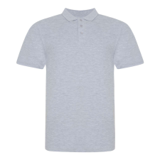 Just Polos JP100 mikropiké unisex galléros póló Just Polos, Heather Grey-3XL férfi póló