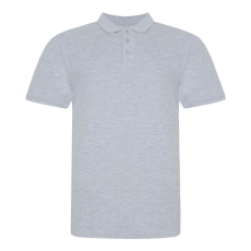 Just Polos JP100 mikropiké unisex galléros póló Just Polos, Heather Grey-XL