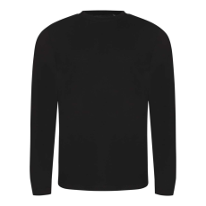 Just Ts JT002 tri-blend hosszú ujjú férfi póló Just Ts, Solid Black-2XL