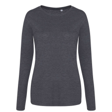 Just Ts JT002F HOSSZU UJJÚ NŐI TRI-BLEND PÓLÓ XL munkaruha