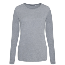 Just Ts JT002F tri-blend Női hosszú ujjú póló Just Ts, Heather Grey-M