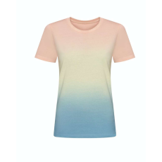 Just Ts JT022 batikolt egyedi mintás unisex rövid ujjú póló Just Ts, Pastel Sunset Dip-XL