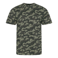 Just Ts JT034 terepmintás unisex rövid ujjú póló Just Ts, Green Camo-2XL