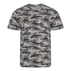 Just Ts JT034 terepmintás unisex rövid ujjú póló Just Ts, Grey Camo-2XL