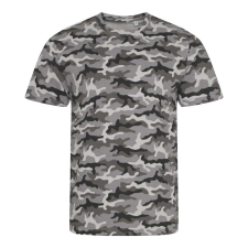 Just Ts JT034 terepmintás unisex rövid ujjú póló Just Ts, Grey Camo-L férfi póló