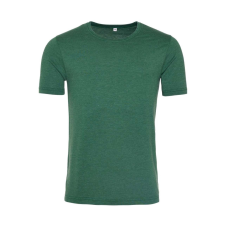 Just Ts JT099 mosott hatású unisex rövid ujjú póló Just Ts, Washed Bottle Green-2XL férfi póló