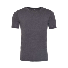 Just Ts JT099 mosott hatású unisex rövid ujjú póló Just Ts, Washed Charcoal-M