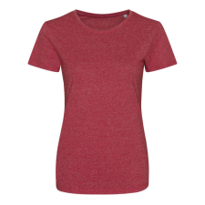 Just Ts Női márga hatású rövid ujjú póló, Just Ts JT030F, Space Red/White-XL női póló