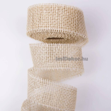  Juta szalag 5 cm x 9 m zsákszalag - Fehér dekorációs kellék
