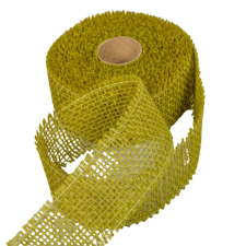  Juta szalag 5cm x10y tea zöld dekorációs kellék