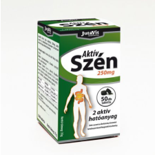 Jutavit aktív szén 250mg tabletta 50 db gyógyhatású készítmény