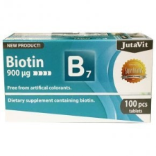 JutaVit Biotin - B7-vitamin tabletta - 100db vitamin és táplálékkiegészítő