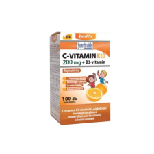 JUTAVIT C VIT.KID 200MG+D3 VIT.RAGOTABL.NAR 100X vitamin és táplálékkiegészítő